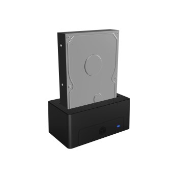 ICY BOX IB-1121-U3 - HDD-Dockingstation mit Datenanzeige, Netzanzeige, Ein/Aus-Schalter Schächte: 1 - 2,5" / 3,5" gemeinsam genutzt (6,4 cm/8,9 cm gemeinsam genutzt)