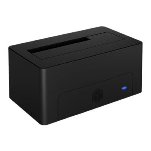 ICY BOX IB-1121-U3 - HDD-Dockingstation mit Datenanzeige, Netzanzeige, Ein/Aus-Schalter Schächte: 1 - 2,5" / 3,5" gemeinsam genutzt (6,4 cm/8,9 cm gemeinsam genutzt)