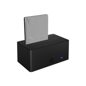 ICY BOX IB-1121-U3 - HDD-Dockingstation mit Datenanzeige, Netzanzeige, Ein/Aus-Schalter Schächte: 1 - 2,5" / 3,5" gemeinsam genutzt (6,4 cm/8,9 cm gemeinsam genutzt)