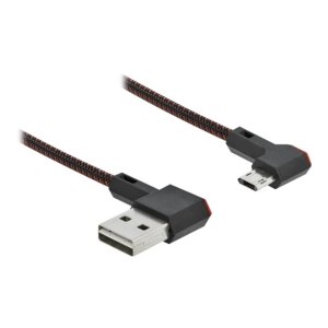 Delock Easy - USB cable - USB (M) left/right angled,...