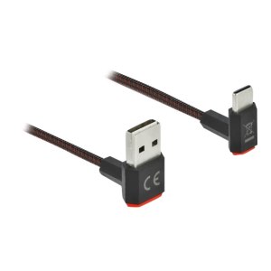 Delock Easy - USB cable - USB (M) up/down angled,...