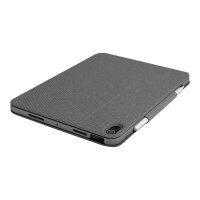 Logitech Folio Touch - Tastatur und Foliohülle - mit Trackpad - hinterleuchtet - Apple Smart connector - AZERTY - Französisch - Oxford Gray - für Apple 10.9-inch iPad Air (4. Generation, 5. Generation)