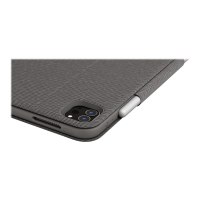 Logitech Folio Touch - Tastatur und Foliohülle - mit Trackpad - hinterleuchtet - Apple Smart connector - QWERTZ - Schweiz - Oxford Gray - für Apple 10.9-inch iPad Air (4. Generation, 5. Generation)