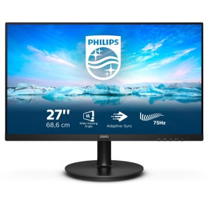 Philips V-line 272V8LA - LED-Monitor - 68.6 cm (27") - 1920 x 1080 Full HD (1080p) @ 75 Hz - VA - 250 cd/m² - 3000:1 - 4 ms - HDMI, VGA, DisplayPort - Lautsprecher - Textured Black