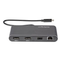 StarTech.com Thunderbolt 3 Mini Dock - Tragbare TB3-Dockingstation mit dual Monitoren und DP 4K 60 Hz