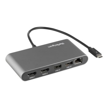 StarTech.com Thunderbolt 3 Mini Dock - Mobile TB3-Dockingstation mit dual Monitoren, HDMI 4K 60 Hz