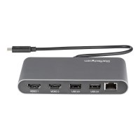 StarTech.com Thunderbolt 3 Mini Dock - Mobile TB3-Dockingstation mit dual Monitoren, HDMI 4K 60 Hz