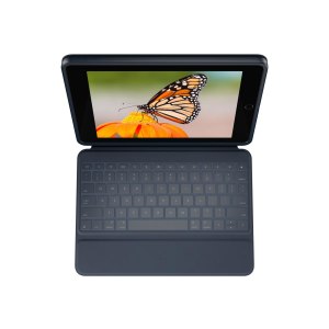 Logitech Rugged Combo 3 For Education - Tastatur und Foliohülle - Apple Smart connector - K-12 Ausbildung - für Apple 10.2-inch iPad (7. Generation, 8. Generation, 9. Generation)