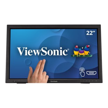 ViewSonic TD2223 - LED-Monitor - 55.9 cm (22") (21.5" sichtbar) - Touchscreen - 1920 x 1080 Full HD (1080p) @ 75 Hz - TN - 250 cd/m² - 1000:1 - 5 ms - HDMI, DVI-D, VGA - Lautsprecher