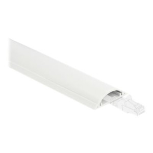 Delock 20704 - Canalina per protezione cavi da pavimento - Bianco - PVC - Nastro adesivo - -40 - 65 °C - 1 m