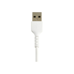 StarTech.com 15cm USB-A auf Lightning-Kabel - Hochbelastbare, robuste Aramidfaser - Lade-/Synchronisationskabel - Apple MFi-zertifiziert iPad/iPhone 12 - Weiß (RUSBLTMM15CMW)