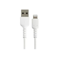 StarTech.com 15cm(6 in) Durable White USB-A to Lightning Cable, Heavy Duty Rugged Aramid Fiber USB Type A to Lightning Charger/Sync Power Cord, Apple MFi Certified iPad/iPhone 12 Pro Max