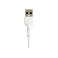 StarTech.com 15cm USB-A auf Lightning-Kabel - Hochbelastbare, robuste Aramidfaser - Lade-/Synchronisationskabel - Apple MFi-zertifiziert iPad/iPhone 12 - Weiß (RUSBLTMM15CMW)