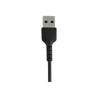 StarTech.com 12 in (30cm) Durable Black USB-A to Lightning Cable, Heavy Duty Rugged Aramid Fiber USB Type A to Lightning Charger/Sync Power Cord, Apple MFi Certified iPad/iPhone 12 Pro Max