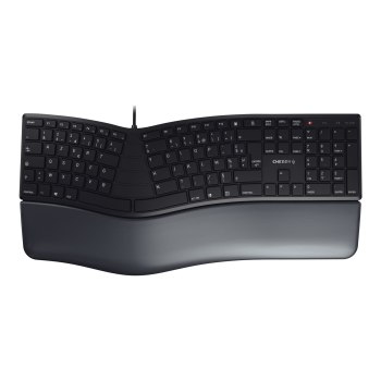 CHERRY KC 4500 ERGO - Tastatur - USB - AZERTY - Französisch - Schwarz