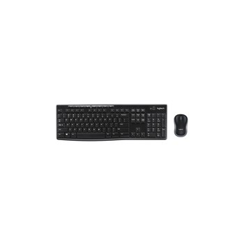 Logitech Wireless Combo MK270 - Volle Größe (100%) - Kabellos - RF Wireless - Schwarz - Maus enthalten