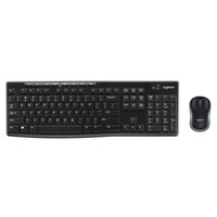 Logitech MK270 - Standard - Wireless - RF Wireless - Black - Mouse included