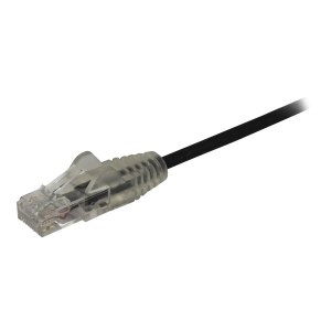 StarTech.com 1,5 m Cat6-Kabel - Schlankes Cat6-Patchkabel - Schwarz - Snagless RJ45-Anschlüsse - Gigabit-Ethernet-Kabel - 28 AWG (N6PAT150CMBKS)