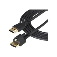 StarTech.com 1m High Speed HDMI Kabel - 4K 60Hz HDR - HDMI-2.0-Monitorkabel mit Verriegelungsschraube für sichere Verbindung - HDMI-Kabel mit Ethernet - St/St (HDMM1MLS)