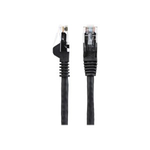 StarTech.com 2m LSZH CAT6 Ethernet Cable, 10 Gigabit Snagless RJ45 100W PoE Network Patch Cord with Strain Relief, CAT 6 10GbE UTP, Black, Individually Tested/ETL, Low Smoke Zero Halogen