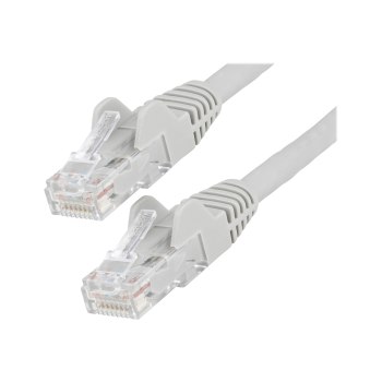 StarTech.com 50cm LSZH CAT6 Ethernet Cable, 10 Gigabit Snagless RJ45 100W PoE Network Patch Cord with Strain Relief, CAT 6 10GbE UTP, Grey, Individually Tested/ETL, Low Smoke Zero Halogen