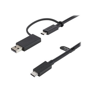StarTech.com 1m USB-C Kabel mit USB-A Adapter Dongle -...