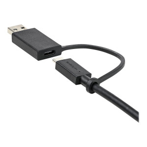 StarTech.com 1m USB-C Kabel mit USB-A Adapter Dongle -...