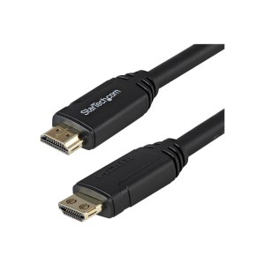 StarTech.com 10ft (3m) HDMI 2.0 Cable with Gripping Connectors, 4K 60Hz Premium Certified High Speed HDMI Cable with Ethernet, HDR10, 18Gbps, HDMI Video Cord for Monitor/TV, M/M, Black