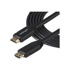 StarTech.com 10ft (3m) HDMI 2.0 Cable with Gripping Connectors, 4K 60Hz Premium Certified High Speed HDMI Cable with Ethernet, HDR10, 18Gbps, HDMI Video Cord for Monitor/TV, M/M, Black