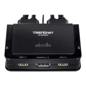 TRENDnet TK 220DPI - KVM-/Audio-Switch - 2 x KVM/Audio - 1 lokaler Benutzer - Desktop - TAA-konform