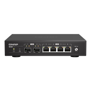 QNAP QSW-2104-2S - Switch - unmanaged - 2 x 10 Gigabit SFP+ + 4 x 2.5GBase-T