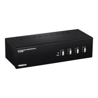 TRENDnet TK 440DP - KVM-/Audio-/USB-Switch - 4 x KVM/Audio/USB - 1 lokaler Benutzer - Desktop - TAA-konform