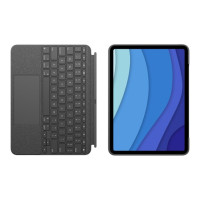 Logitech Combo Touch - Tastatur und Foliohülle - mit Trackpad - hintergrundbeleuchtet - Apple Smart connector - QWERTY - Pan-Nordic - Oxford Gray - für Apple 11-inch iPad Pro (1. Generation, 2. Generation, 3. Generation)