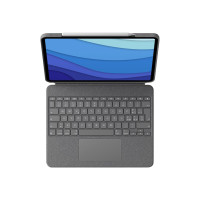 Logitech Combo Touch - Tastatur und Foliohülle - mit Trackpad - hintergrundbeleuchtet - Apple Smart connector - QWERTZ - Deutsch - Oxford Gray - für Apple 11-inch iPad Pro (1. Generation, 2. Generation, 3. Generation)