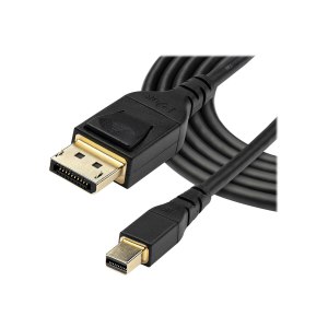 StarTech.com 6ft (2m) VESA Certified Mini DisplayPort to DisplayPort 1.4 Cable, 8K 60Hz HBR3 HDR, Super UHD mDP to DP 1.4 Cord, Slim (34 AWG) Ultra HD 4K 120Hz, Monitor/Video Cable