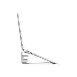 StarTech.com Laptop Stand, 2-in-1 Laptop Riser Stand or Vertical Stand, Ideal for Ultrabooks & MacBook Pro/Air up to 15", Ergonomic Angled Notebook Holder for Office Desk, Silver, Aluminum