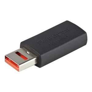 StarTech.com USB-Datenblocker - Secure Charge USB-Schutz - keine Datenübertragung - Charge/Power-Only-Adapter für Handy/Tablet (USBSCHAAMF)