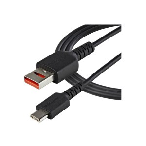 StarTech.com 3ft (1m) Secure Charging Cable, USB-A to USB-C Data Blocker Charge-Only Cable, No-Data Power-Only Charger Cable for Phone/Tablet, Data Blocking USB Protector Adapter Cable - 5V at 2.4A (12W max)