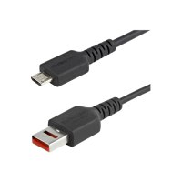 StarTech.com 3ft (1m) Secure Charging Cable, USB-A to Micro USB Data Blocker Charge-Only Cable, Power-Only Charger Cable for Phone/Tablet, Data Blocking USB Protector Adapter Cable, TPE