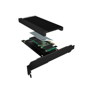 ICY BOX IB-PCI208-HS - PCIe - M.2 - Nero - Passivo - Cina - 128 mm