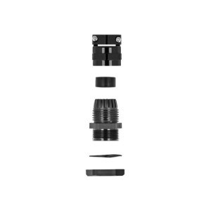 Delock Cable gland - black, RAL 9005