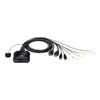 ATEN CS22H - KVM-/Audio-/USB-Switch - 2 x KVM/Audio/USB