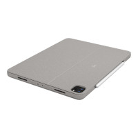 Logitech Combo Touch - Tastatur und Foliohülle - mit Trackpad - hintergrundbeleuchtet - Apple Smart connector - AZERTY - Französisch - Sand - für Apple 12.9-inch iPad Pro (5. Generation)