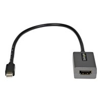 StarTech.com Mini DisplayPort to HDMI Adapter, mDP to HDMI Adapter Dongle, 1080p, Mini DisplayPort 1.2 to HDMI Monitor/Display, Mini DP to HDMI Video Converter, 12" Long Attached Cable