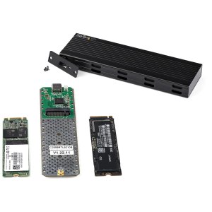 StarTech.com NVMe SSD Gehäuse - USB-C 10 Gbit/s auf M.2 NVMe oder M.2 SATA SSD - Externes M.2 PCIe/SATA NGFF SSD Aluminiumgehäuse - USB Type-C & USB-A - Unterstützt 2230/2242/2260/2280 ( SM2E1BMU31C)