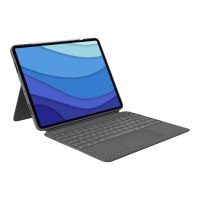 Logitech Combo Touch - Tastatur und Foliohülle - mit Trackpad - hintergrundbeleuchtet - Apple Smart connector - QWERTZ - Deutsch - Oxford Gray - für Apple 10.9-inch iPad Air (4. Generation, 5. Generation)