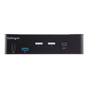 StarTech.com 2 Port HDMI KVM-Switch - Einzelmonitor 4K 60Hz Ultra HD HDR - HDMI 2.0 KVM Umschalter mit 2 Port USB-3.0-Hub (5 Gbit/s)