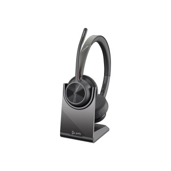 Poly BT Headset Voyager 4320 UC Stereo USB-A Teams mit Stand - Cuffia