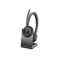 Poly BT Headset Voyager 4320 UC Stereo USB-A Teams mit Stand - Cuffia