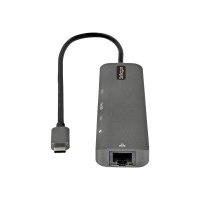 StarTech.com USB-C Multiport Adapter - USB-C auf 4K 60Hz HDMI 2.0, 100W Power Delivery Pass-through, SD/MicroSD, 2 Port USB 3.0 Hub, GbE - USB-C Mini Dock - 30cm langes Kabel (DKT30CHSDPD1)